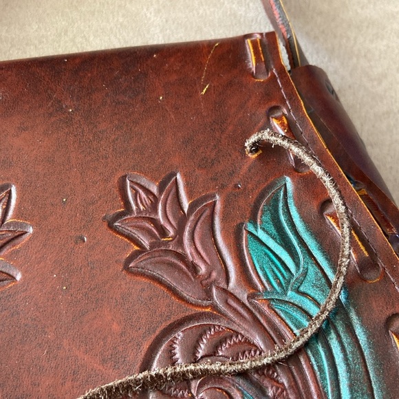 Faux Leather Embossed Shoulder Bag - Picture 4 of 14